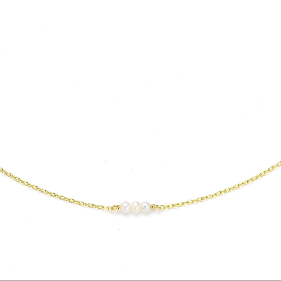 14K Gold Filled Pearl Necklace - Mira