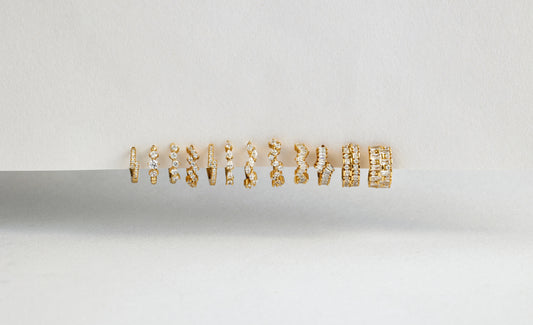 14k Gold Vermeil Ear Party Hoop Earrings