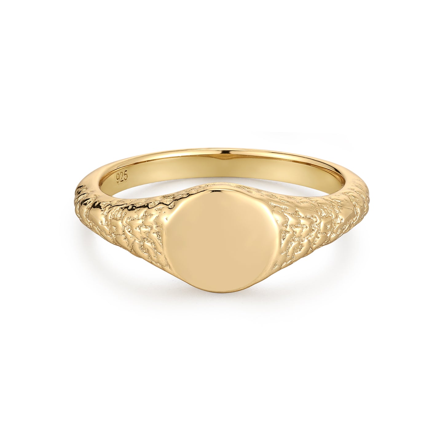 Sterling Silver with 18K Gold Plated Signature ring