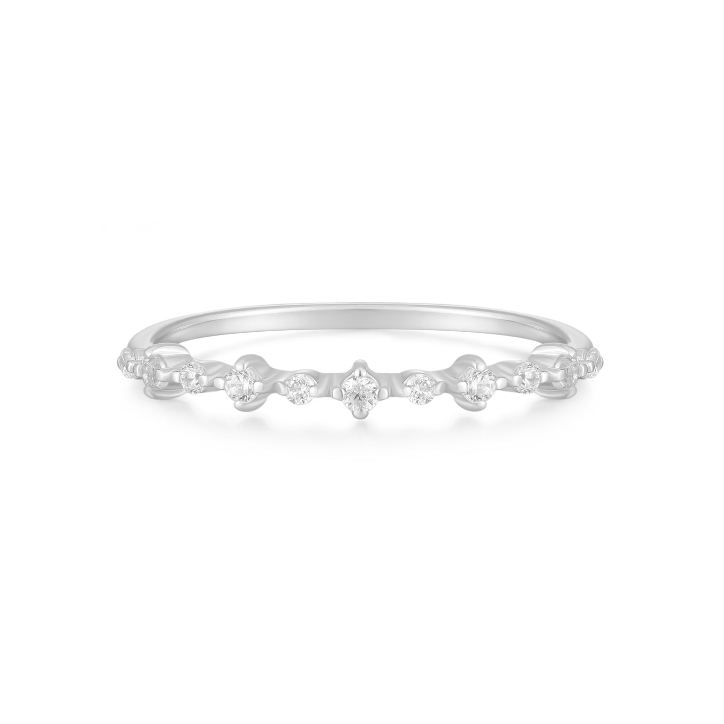 Sterling Silver Dainty galaxy Ring