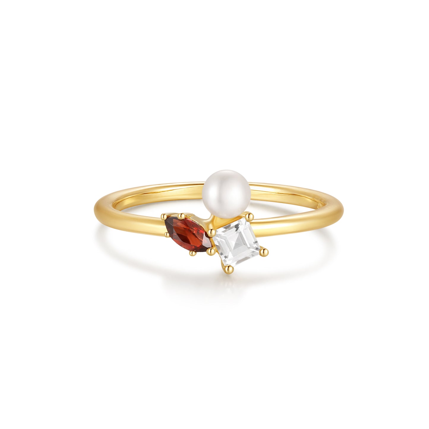 18K Gold Vermeil Pearl Ring