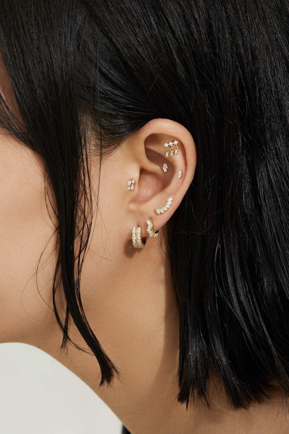 Sterling Silver 14K Gold Plating Ear Party Earring studs