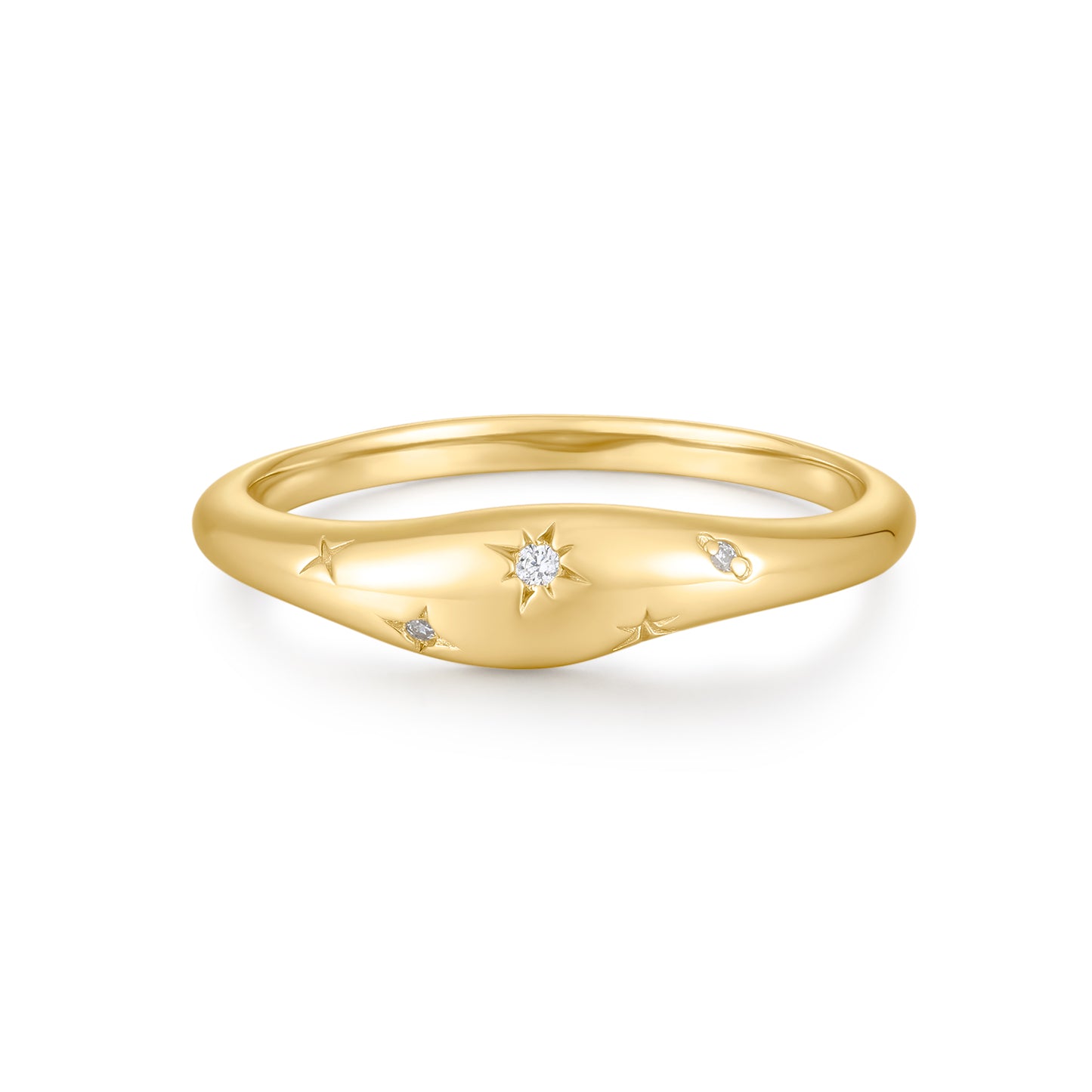 18k Gold Vermeil Galaxy Ring