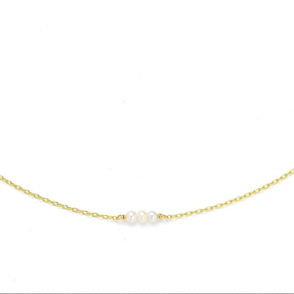14K Gold Filled Pearl Necklace - Mira