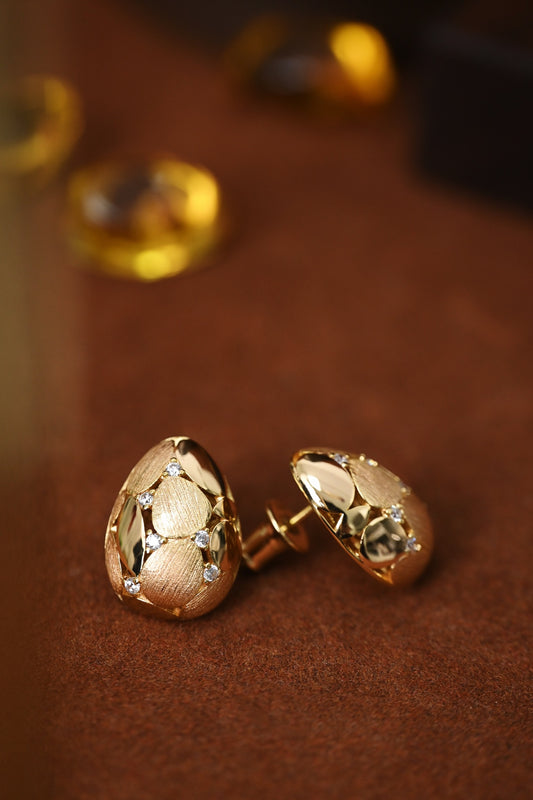 Vintage Style | Italian Brushed Earrings