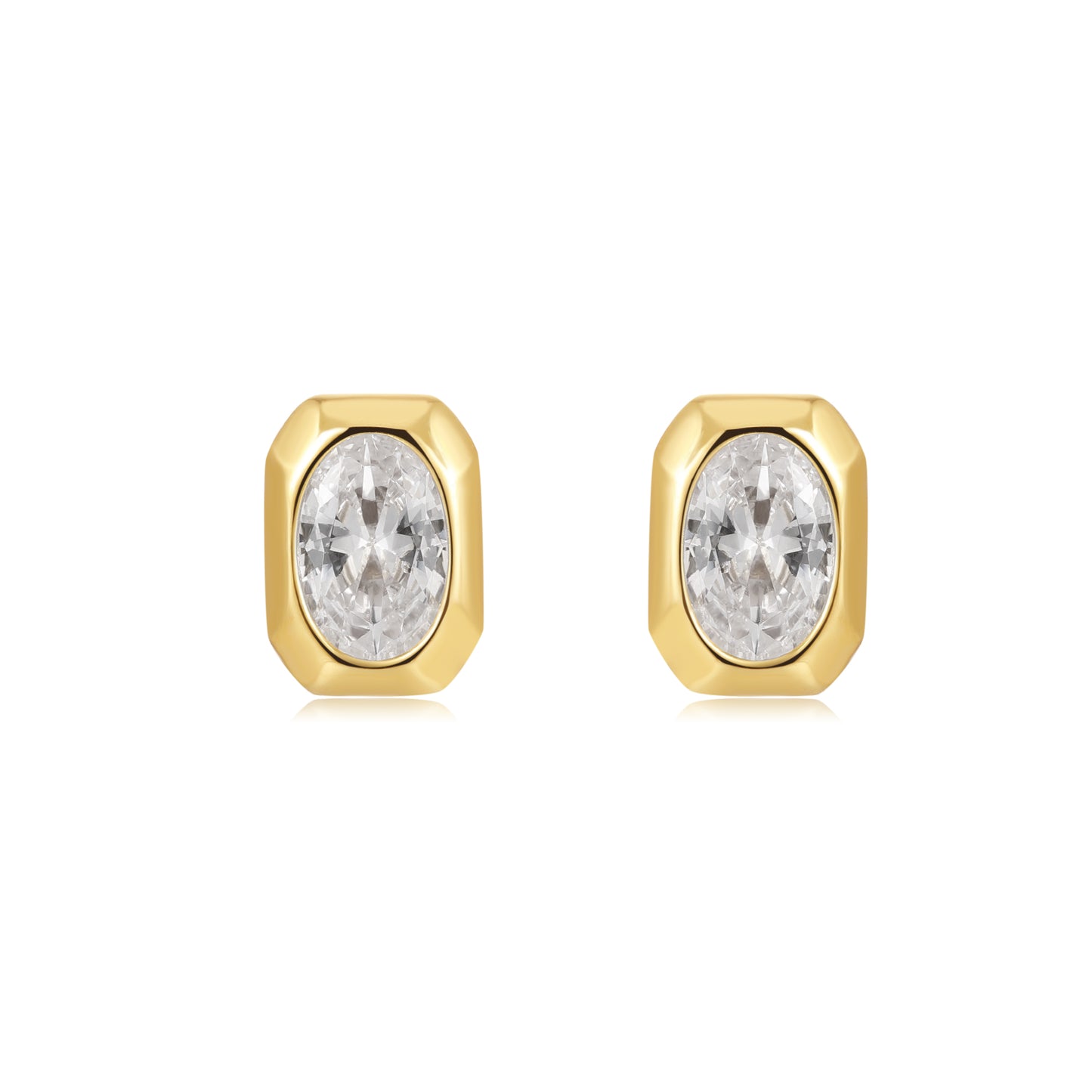18K Gold Vermeil Crystal Serenity Earrings