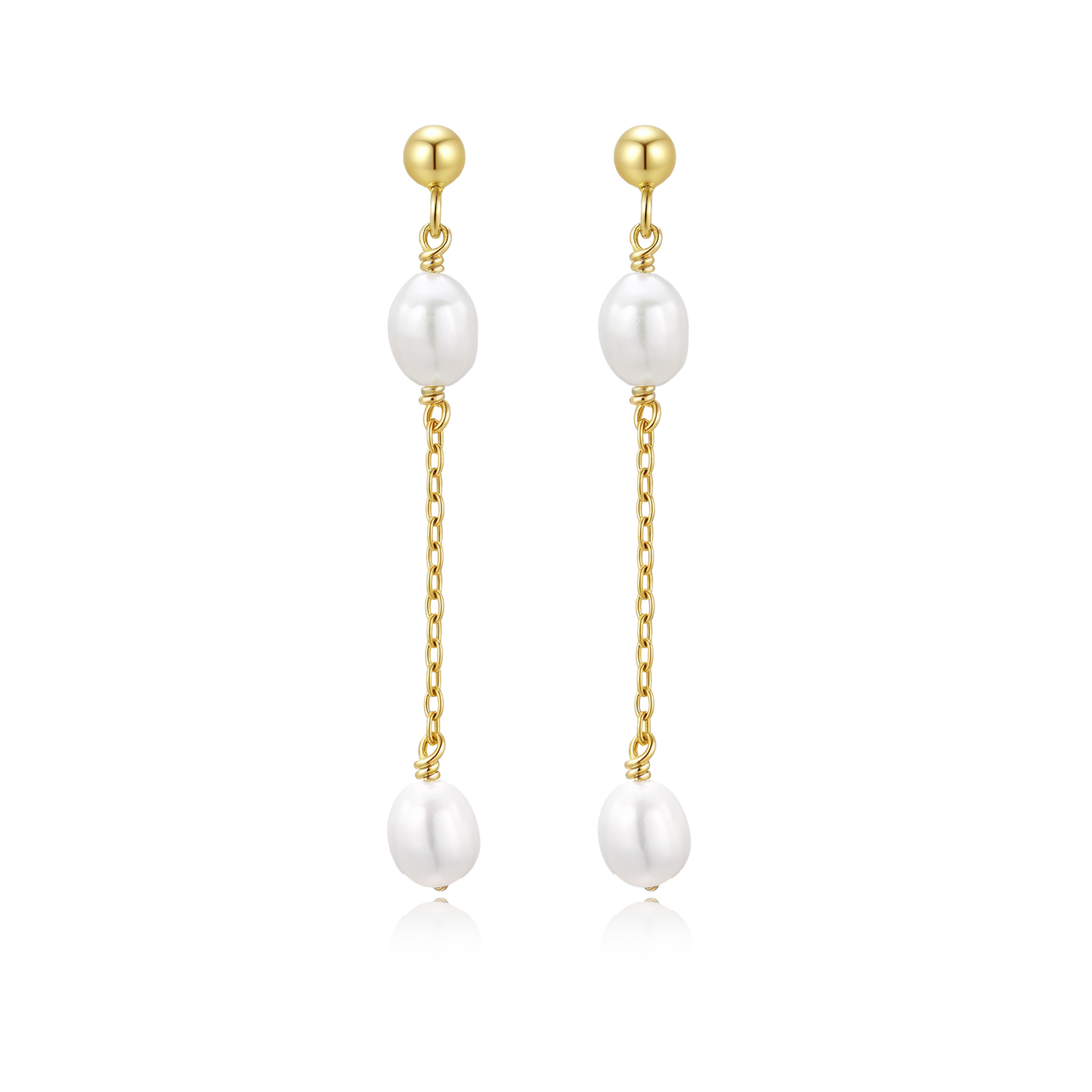 14K Gold Filled Pearl Earring - Celeste