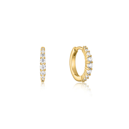 14k Gold Vermeil Ear Party Huggie Earrings