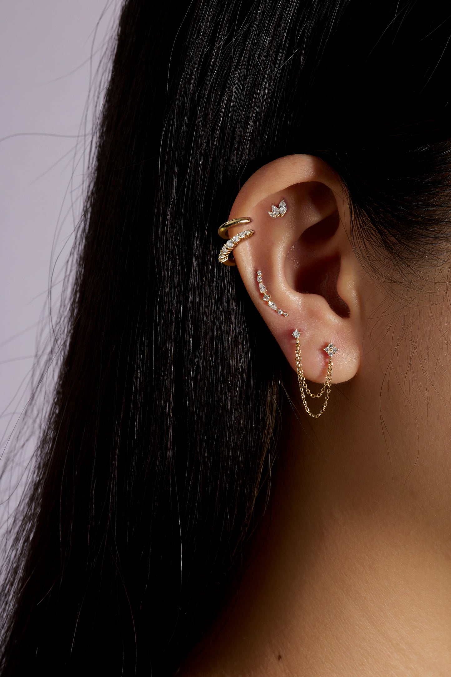 Ear Party | 14k Gold Vermeil Hoop  Earrings