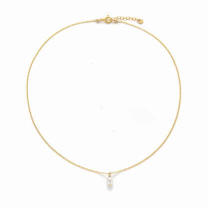 14K Gold Filled Pearl Necklace - Ariel