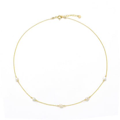 14K Gold Filled Pearl Necklace - Nebula