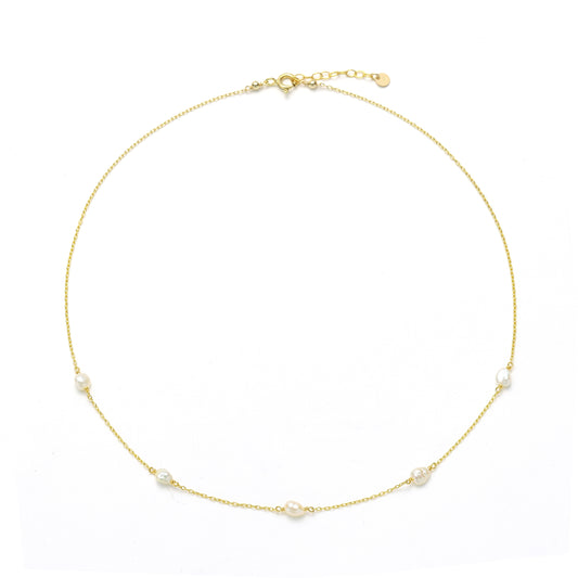 14K Gold Filled Pearl Necklace - Nebula