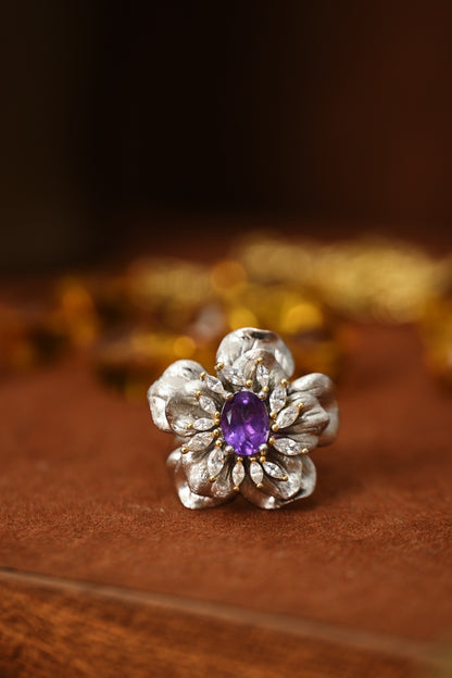 The Amethyst Blossom Ring