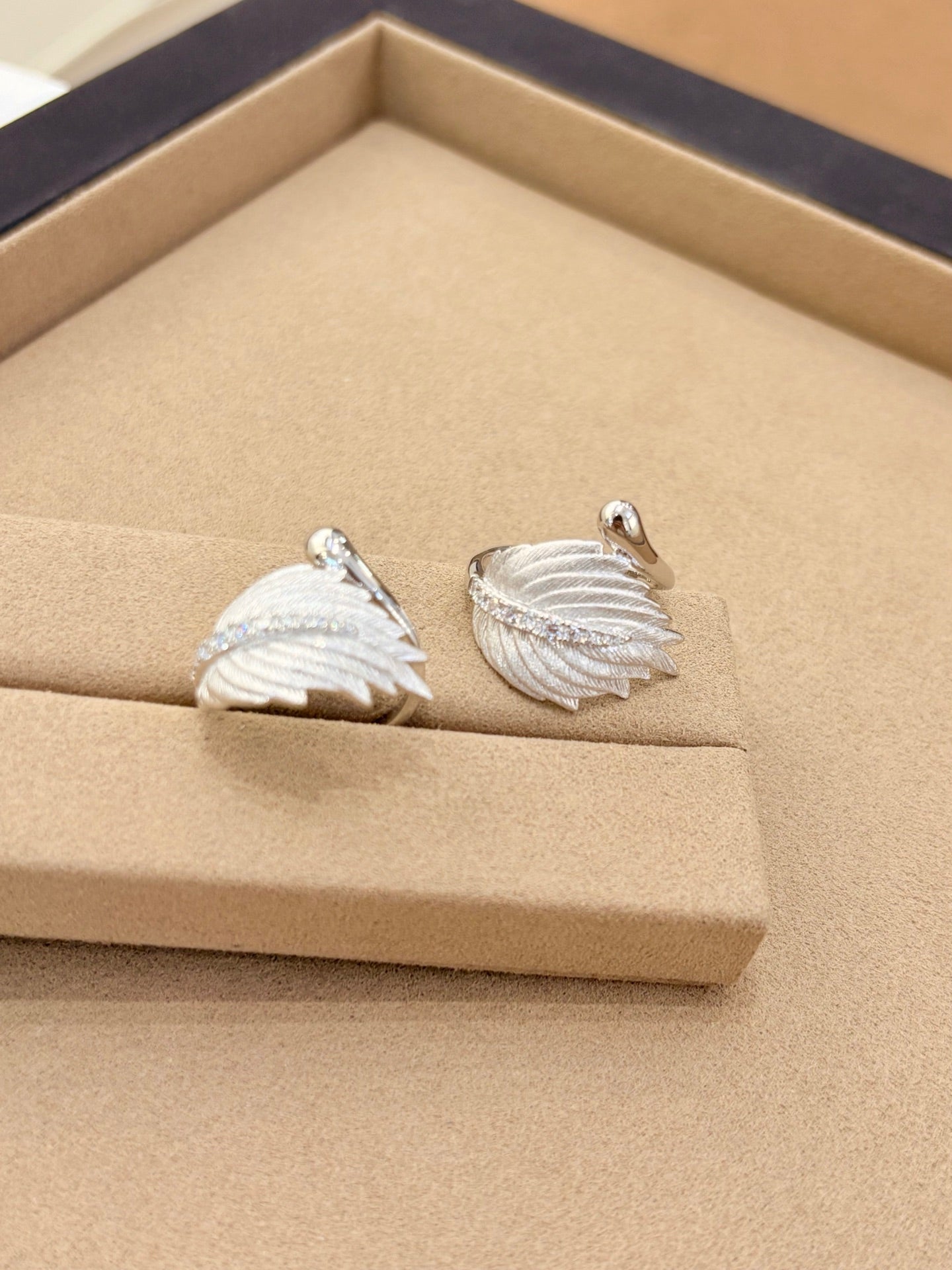 18k Gold Plated Angel Feather Ring