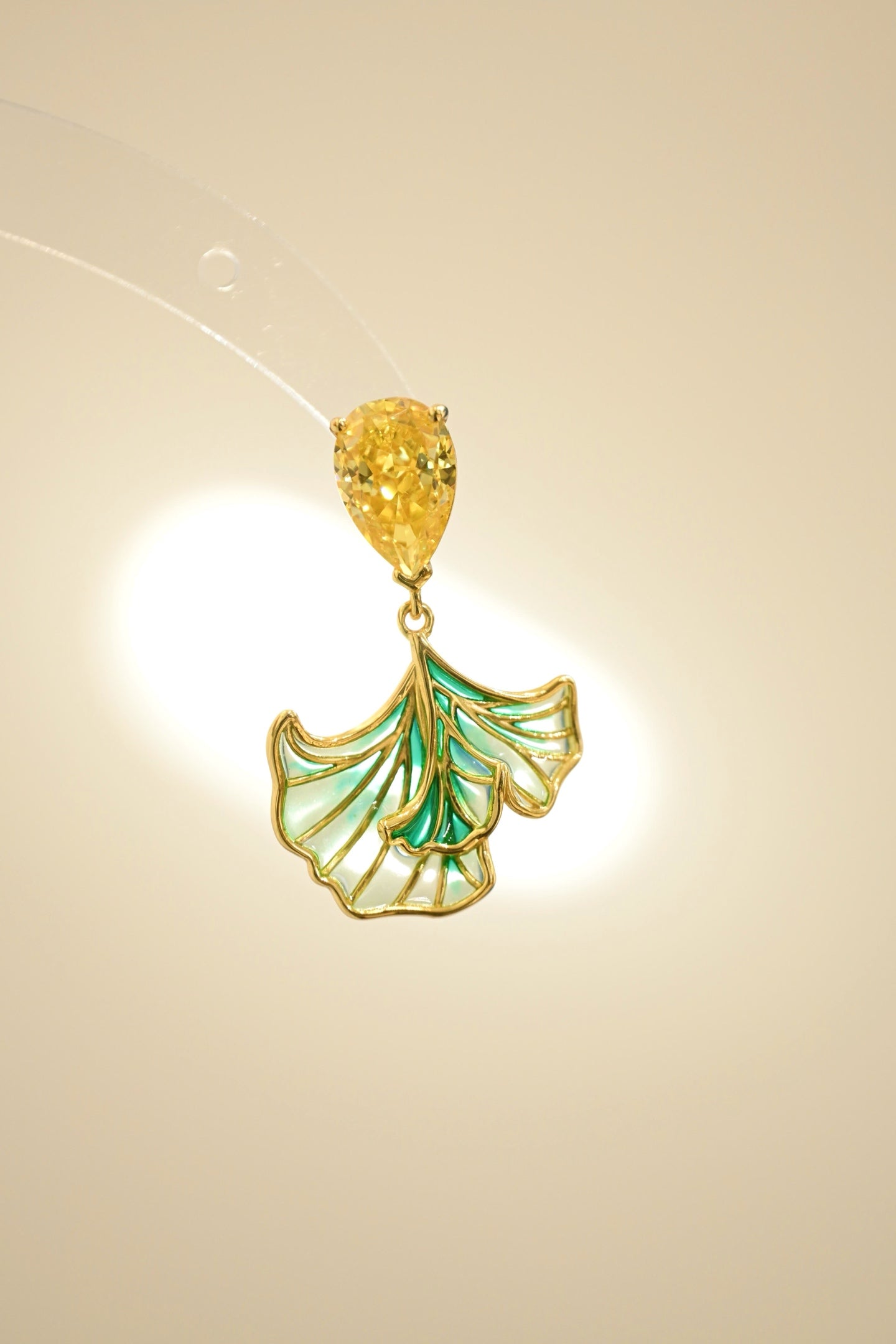 18K Gold Plated Serene Ginkgo Earrings