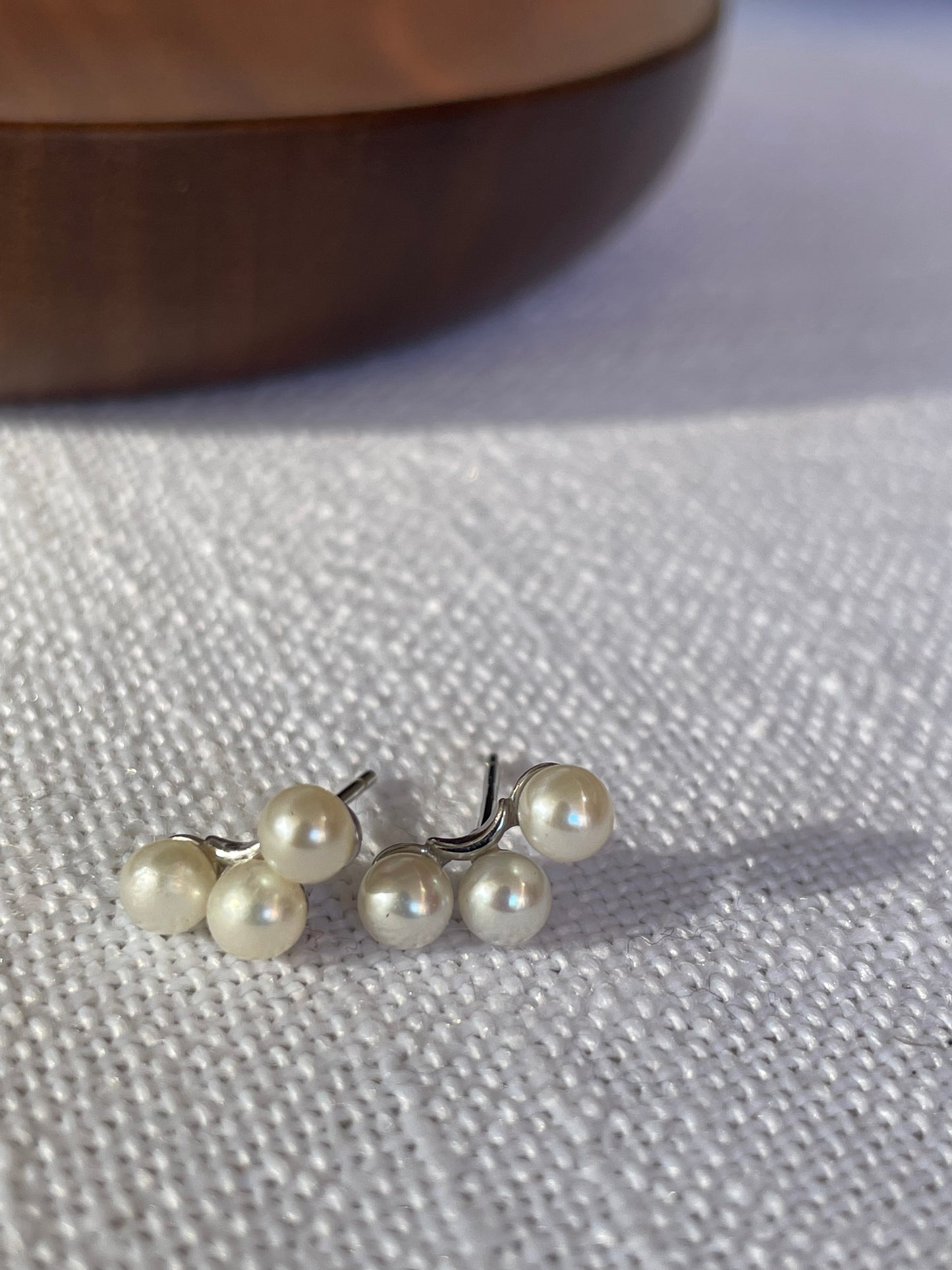 Trio Pearl Studs