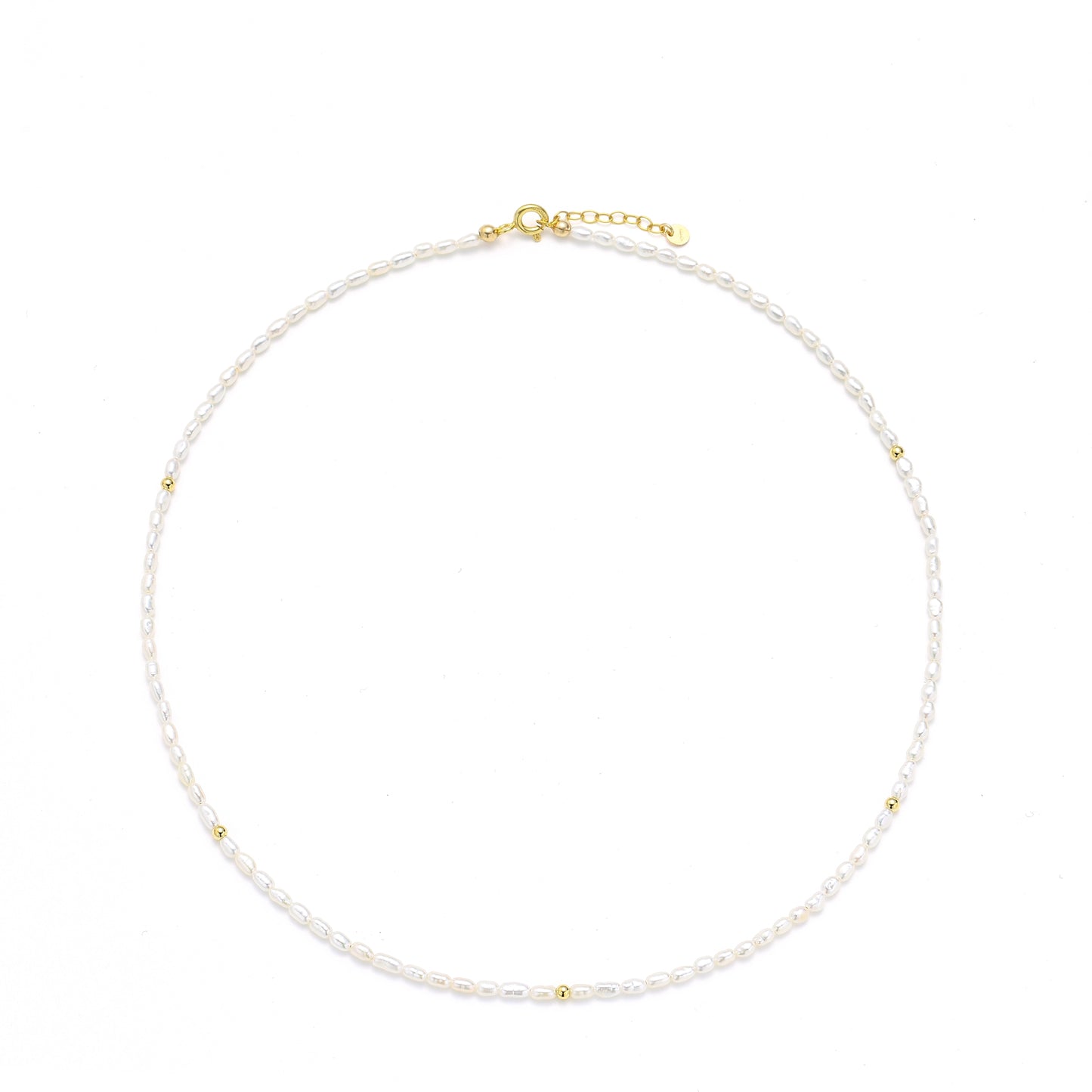 14K Gold Filled Pearl Necklace - Milky Way