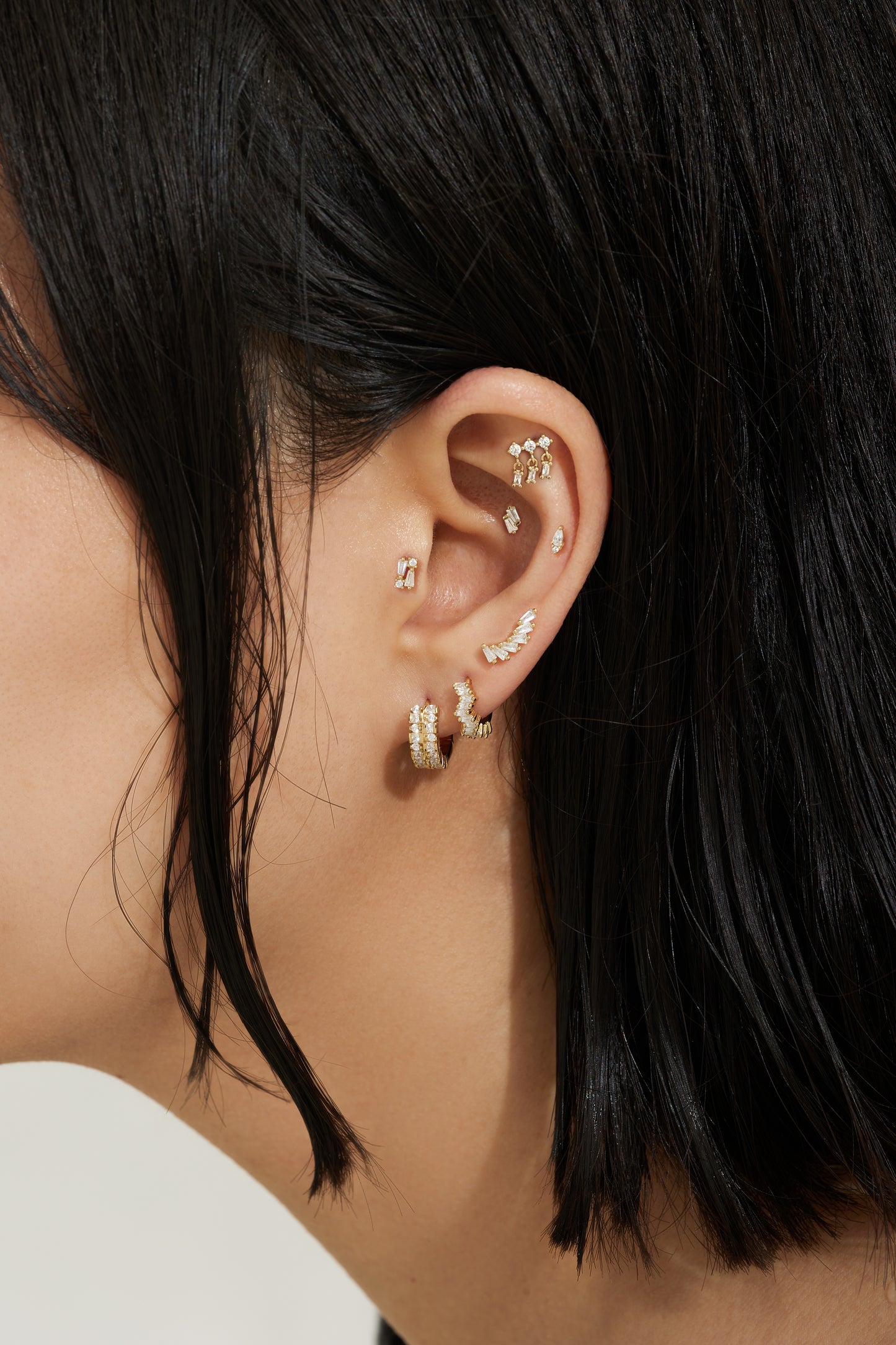 Ear Party | 14k Gold Vermeil Hoop  Earrings