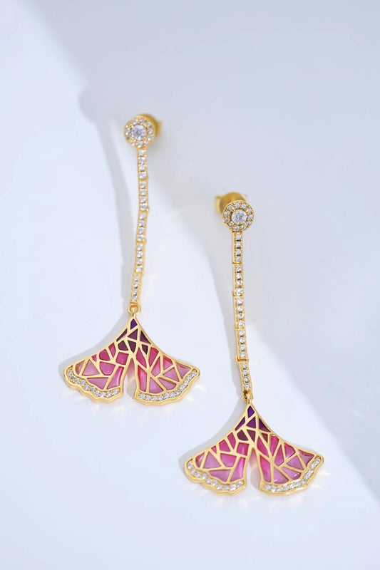 Earring | Transparent Enamel Mermaid Tail