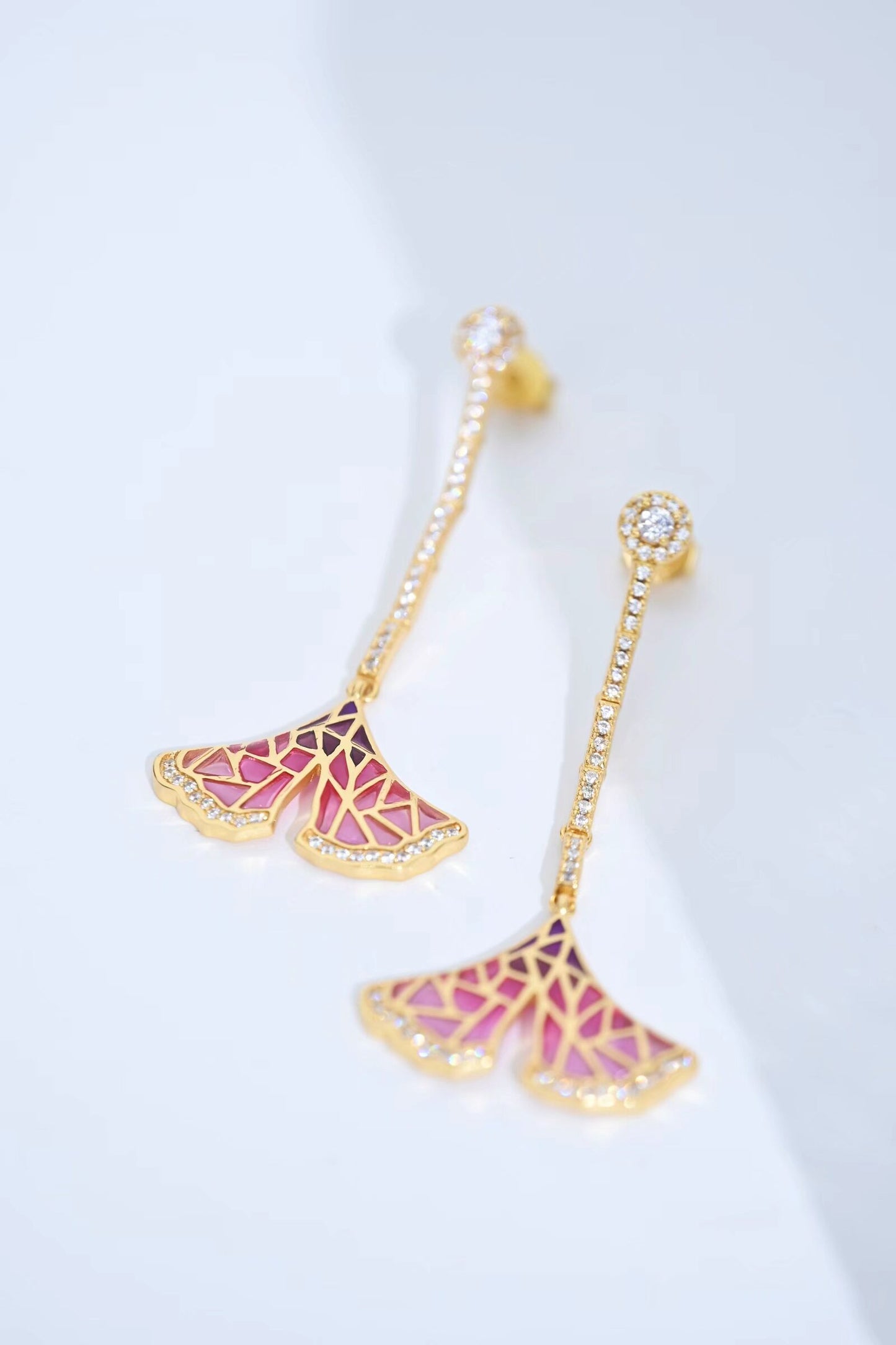 Earring | Transparent Enamel Mermaid Tail