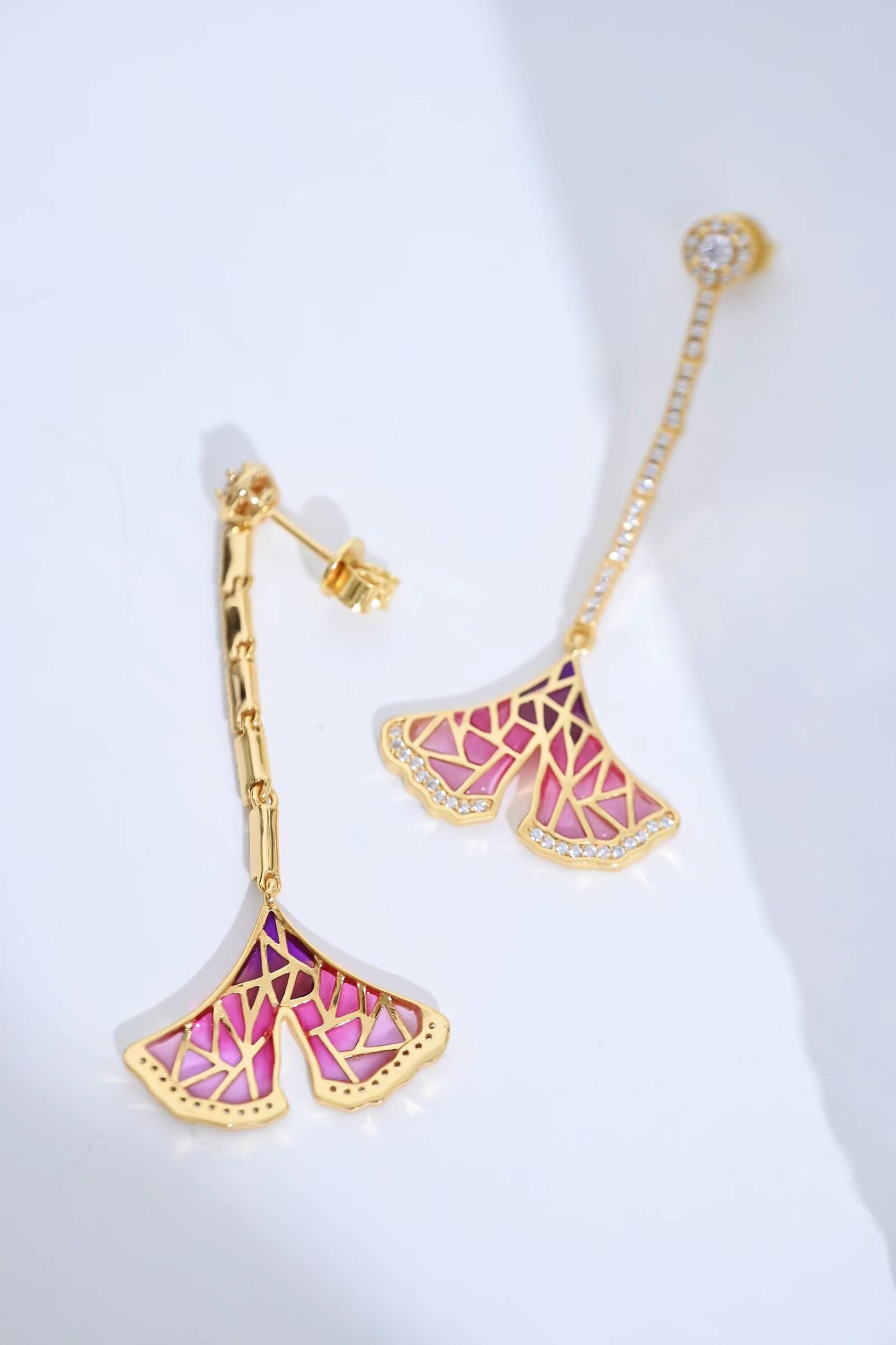 Earring | Transparent Enamel Mermaid Tail