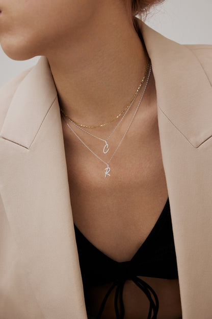 Initial Charm Necklace