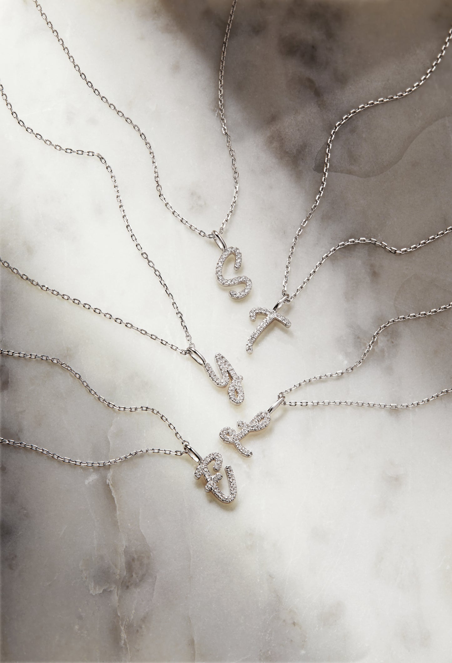 Sterling Silver Initial Charm Necklace