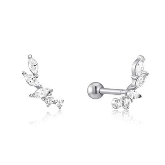 Sterling Silver Ear Party Stud Earrings