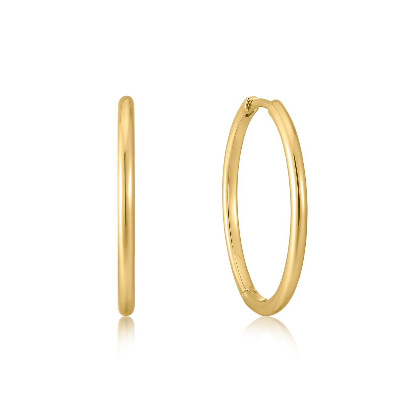 Ear Party | 14k Gold Vermeil Hoop  Earrings