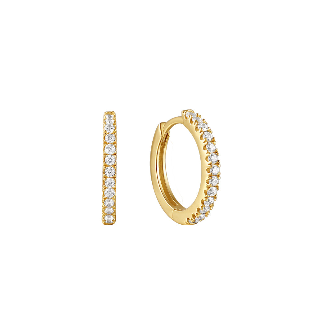 Ear Party | 14k Gold Vermeil Hoop  Earrings