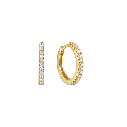 14k Gold Vermeil Ear Party Huggie Earrings