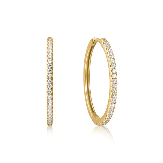 Ear Party | 14k Gold Vermeil Hoop  Earrings