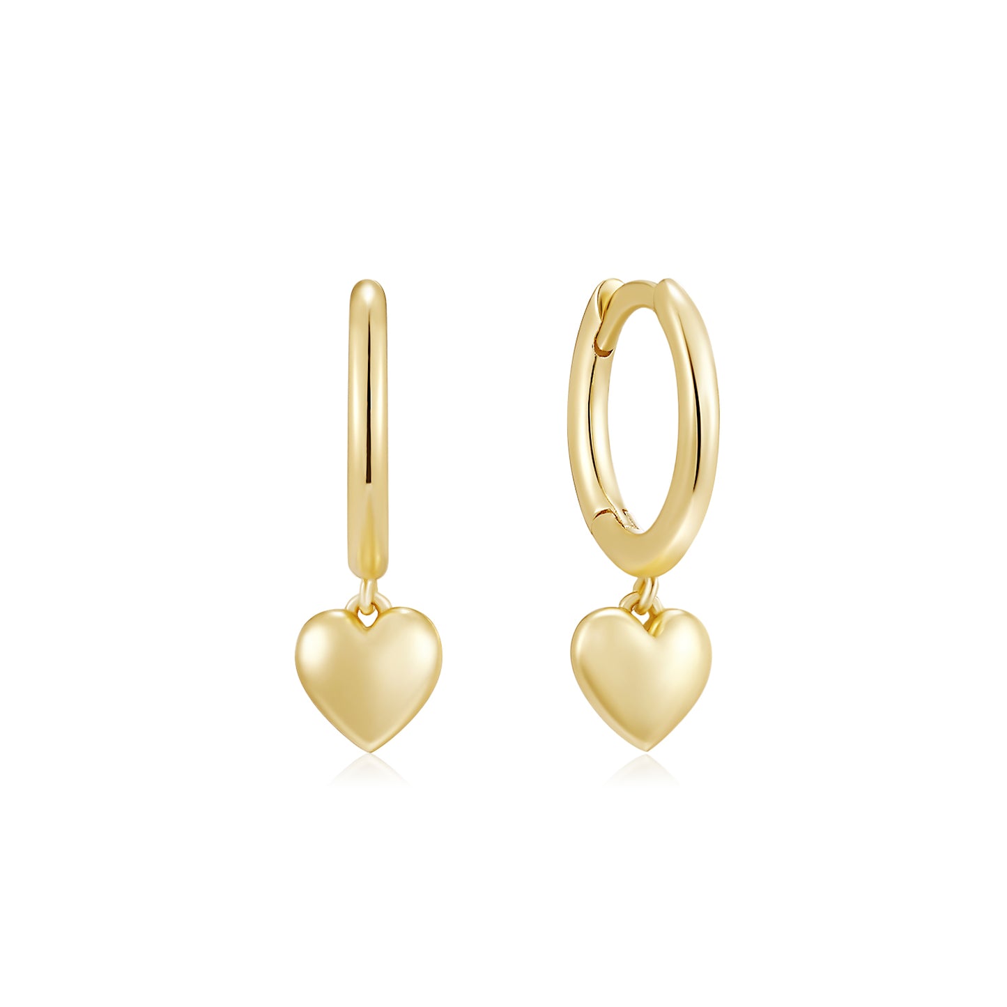 Eternal Heart | 14k Gold Vermeil Hoop Earring