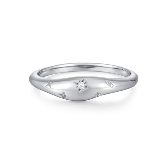 Sterling Silver Galaxy Ring