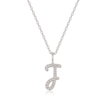 Sterling Silver Initial Charm Necklace