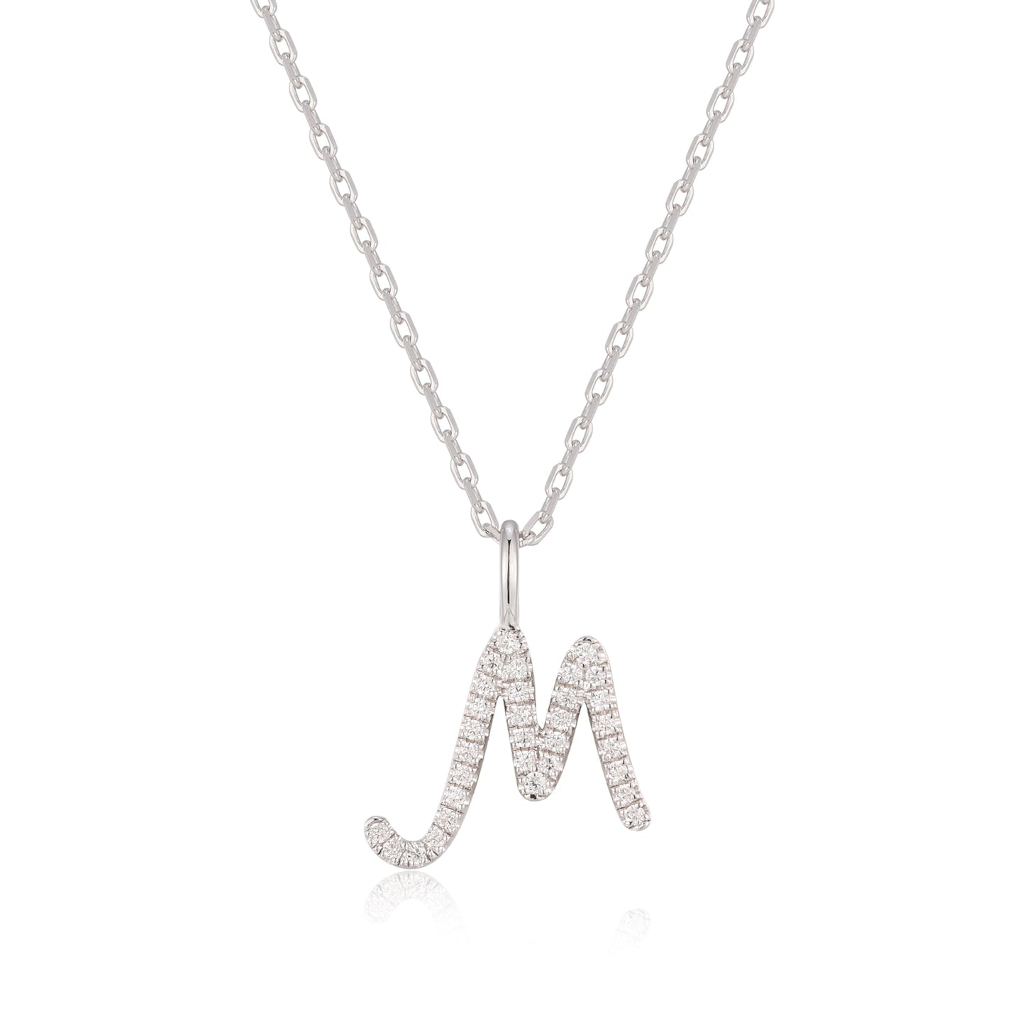 Sterling Silver Initial Charm Necklace