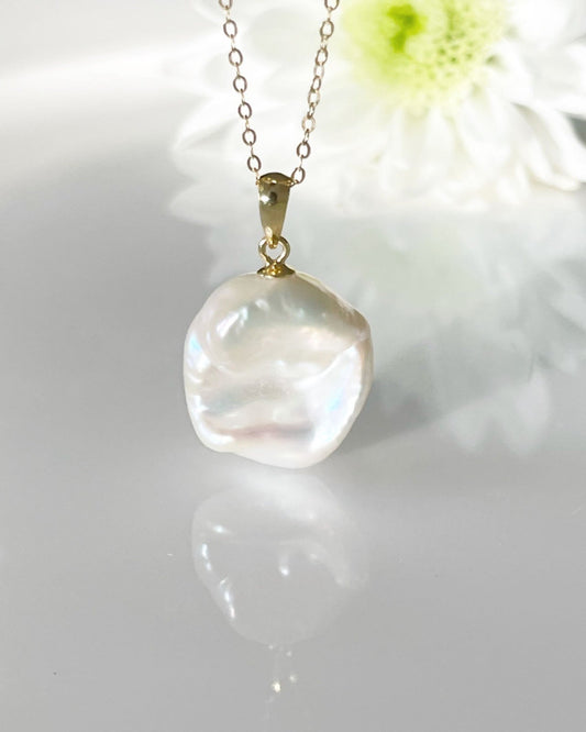 Necklace | Keshi Pearl Petal Shape